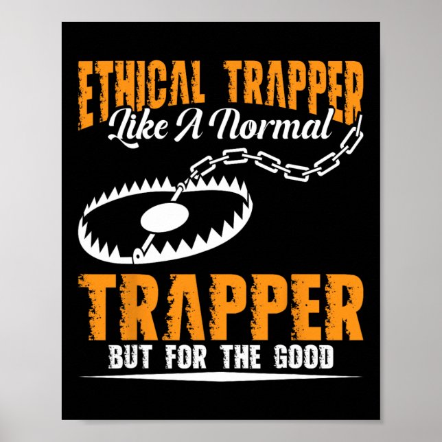 Trapping Stuff Coyote Trapping Gear Trap Hunter Tr Poster (Front)