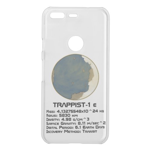 TRAPPIST_1 e Technical Data Uncommon Google Pixel Case