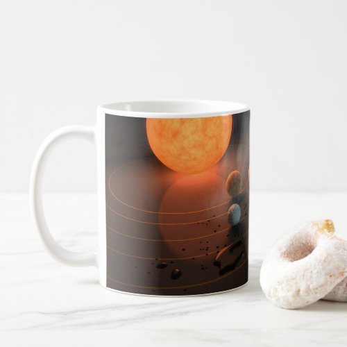 Trappist_1s Seven Planets In Orbit Around Star Coffee Mug