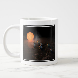 Trappist-1's Seven Planets In Orbit Around Star. Giant Coffee Mug