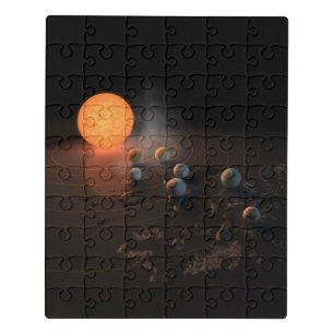 Trappist-1's Seven Planets In Orbit Around Star. Jigsaw Puzzle