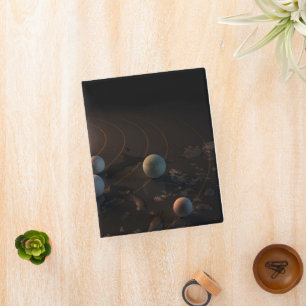Trappist-1's Seven Planets In Orbit Around Star. Mini Binder