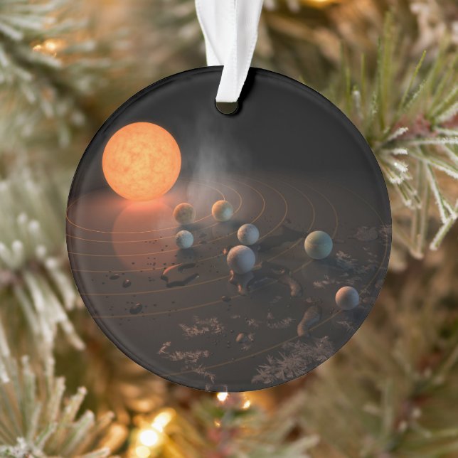 Trappist-1's Seven Planets In Orbit Around Star. Ornament (Tree)