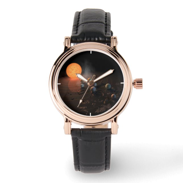 Trappist-1's Seven Planets In Orbit Around Star. Watch (Front)