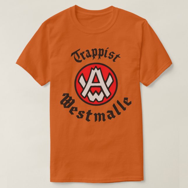 Trappist Westmalle Belgian Beer T-Shirt (Design Front)
