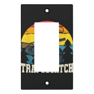 Trapsquatch Bigfoot Funny Clay Trap Shooting Men Light Switch Cover
