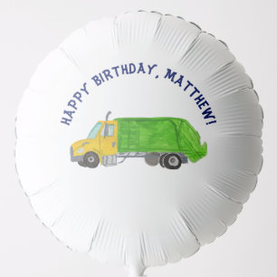 Trash Bash Garbage Trucks Boys Birthday Party Balloon