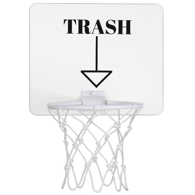 Trash bin basketball hoop (Front)