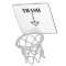 Trash bin basketball hoop