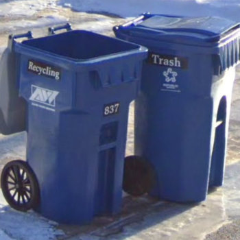 Trash Can Address Label by XSarenkaX at Zazzle