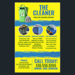 Trash Can Cleaning Service Flyer<br><div class="desc">Custom Trash can cleaning company flyer</div>