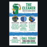 Trash Can Cleaning Service Flyer<br><div class="desc">Custom Trash can cleaning company flyer</div>