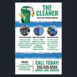 Trash Can Cleaning Service Flyer<br><div class="desc">Custom Trash can cleaning company flyer</div>
