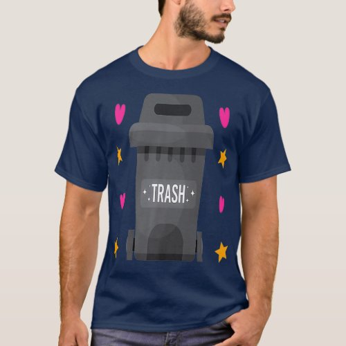 Trash Can Costume Halloween Garbage Dump Truck T_Shirt