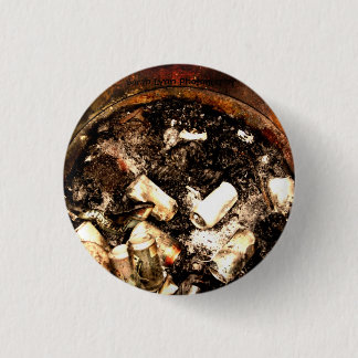 Trash Can Fire Pinback Button
