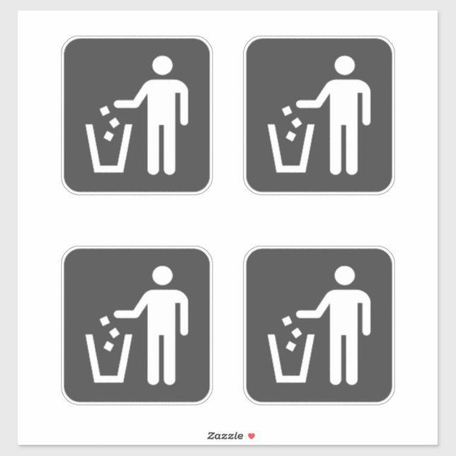Trash Cans Indoor & Outdoor Sticker (Sheet)