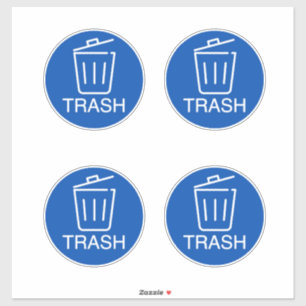 Trash Cans Indoor & Outdoor Sticker