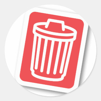 TRASH CLASSIC ROUND STICKER
