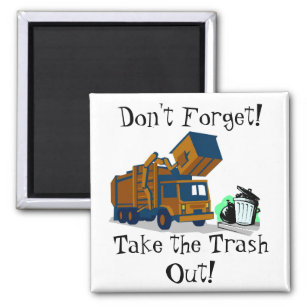 Trash Day Reminder Magnet