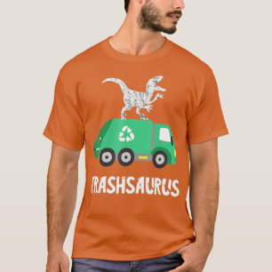 Trash Dinosaur Garbage Truck Dino Recycle Trash Tr T-Shirt