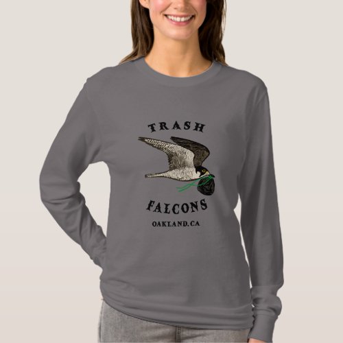 Trash Falcons Official Longsleeve _ Grey T_Shirt