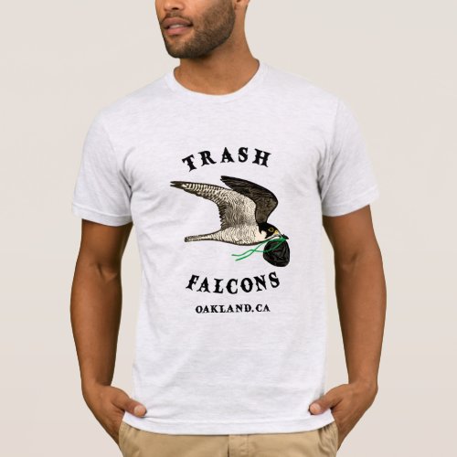Trash Falcons Official Tee Shirt _ Ash Grey