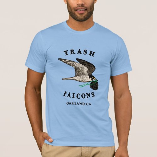 Trash Falcons Official Tee Shirt _ Robins Egg Blue