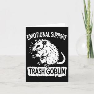 Trash Goblin Ssum Emotional Suprt Funny Meme  Card