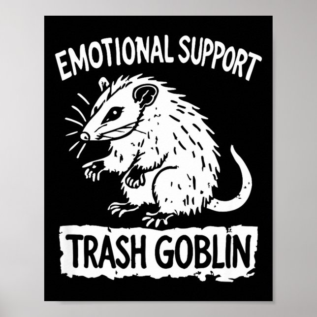 Trash Goblin Ssum Emotional Suprt Funny Meme  Poster (Front)