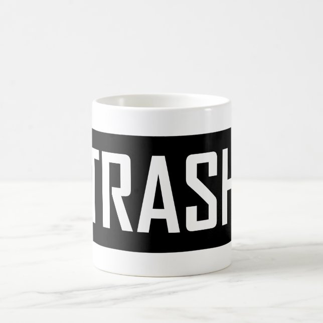 TRASH Hipster Cool Kid Trashy Earth Love Eco Love Coffee Mug (Center)
