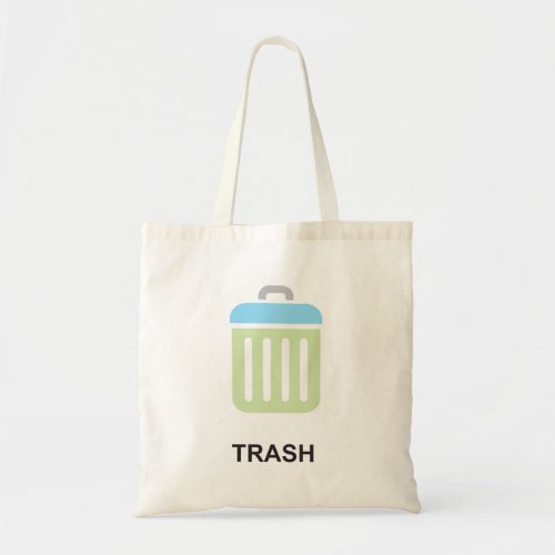 Trash Icon Garbage Bin Tote Bag