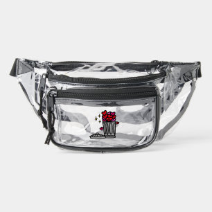 Trash Love Cute Hilarious Valentine's Attribute Clear Fanny Pack