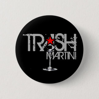 Trash Martini Black Logo Button