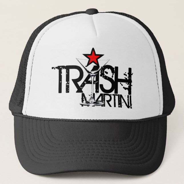 Trash Martini Trucker Hat (Front)
