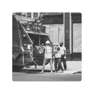 Trash Men: New York City Metal Print
