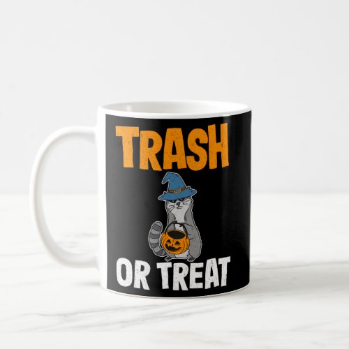 Trash Or Treat Raccoon Halloween Coffee Mug