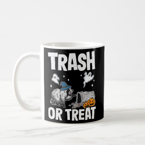 Trash Or Treat Racoon Raccoon Halloween Coffee Mug