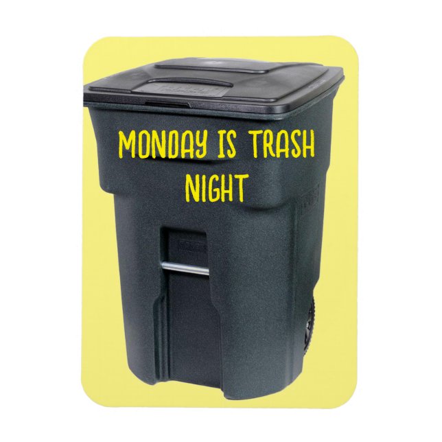 TRASH OUT Reminder Magnet (Vertical)