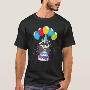 Trash Panda Birthday Party Forest Animal  Cute Rac T-Shirt