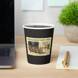 Trash Panda Coffee Drive-thru   Raccoon Co Paper Cups