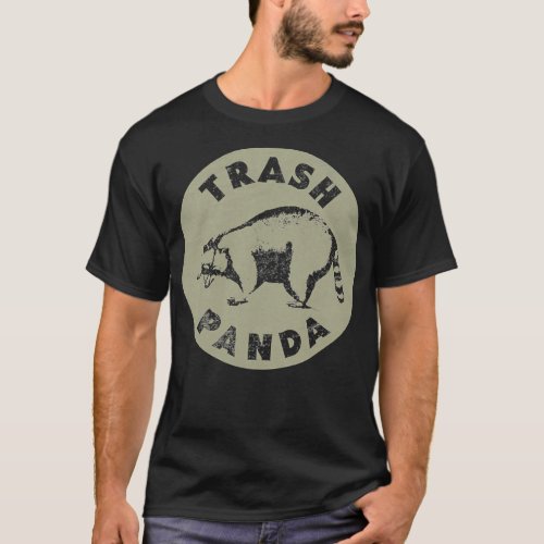 Trash Panda Distressed Funny Raccoon T_Shirt