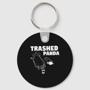 Trash Panda Drunk Racoon Funny Racoon Animal Lover Keychain