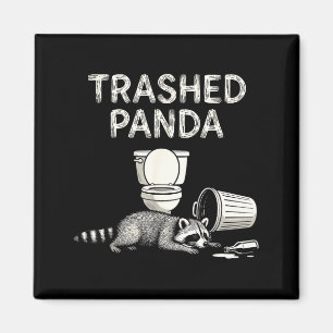 Trash Panda Drunk Racoon Funny Racoon Animal Lover Magnet