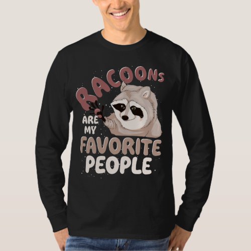 Trash Panda Forest Animal Lover Wildlife Funny Rac T_Shirt
