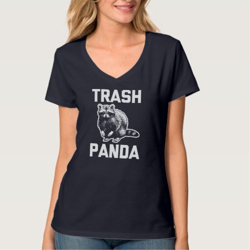 Trash Panda funny saying sarcastic animal raccoon T_Shirt
