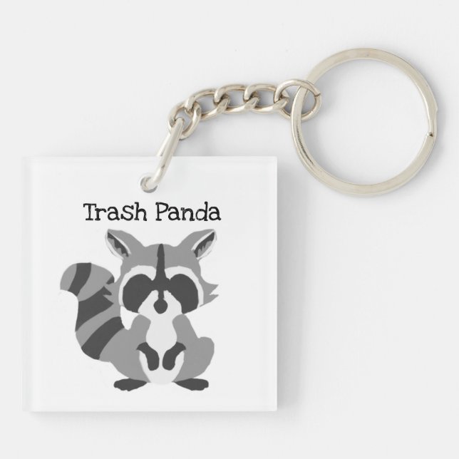 Trash Panda Keychain (Back)