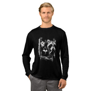Trash Panda Night Crew Vintage Raccoon Opossum Sku Tri-Blend Shirt
