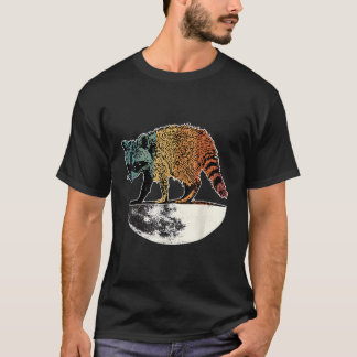 Trash Panda On The Half Moon Raccoon T-Shirt