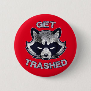 Trash Panda Party People Pinback Button