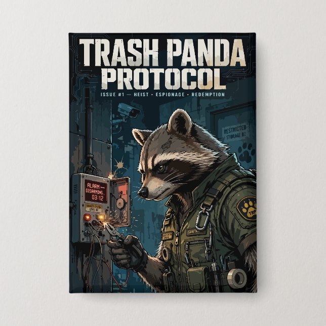 Trash Panda Protocol Button (Front)
